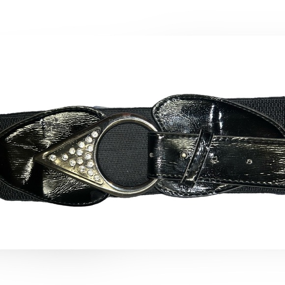 4 Four Black Belts One Size Small medium Adjustable Statement pieces over sized - Picture 8 of 9